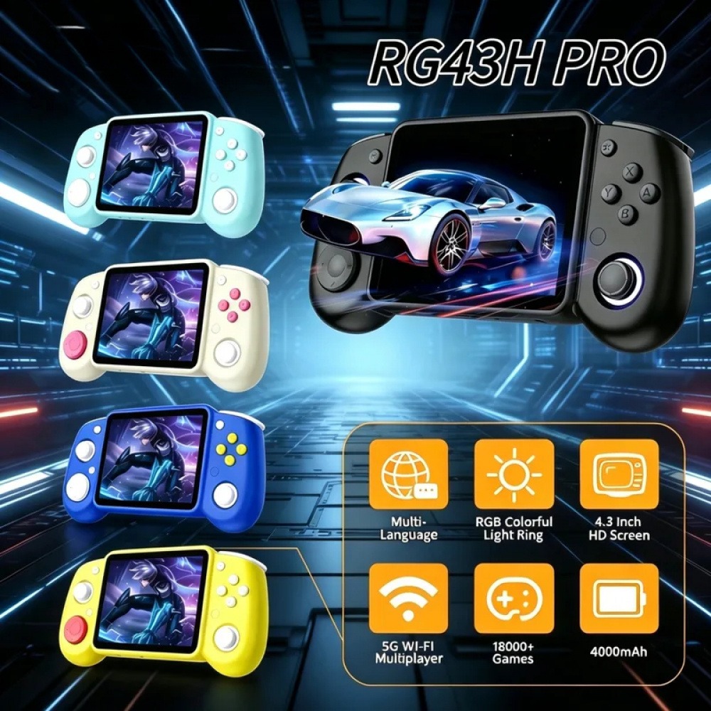 Retro Gaming Expo - Портативная ретро-игровая консоль RG43H Pro с