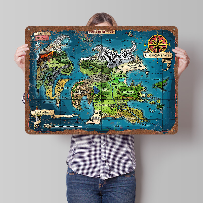 World Of Retro Gaming - Карта Фэнтези World of Mythflict, печатный