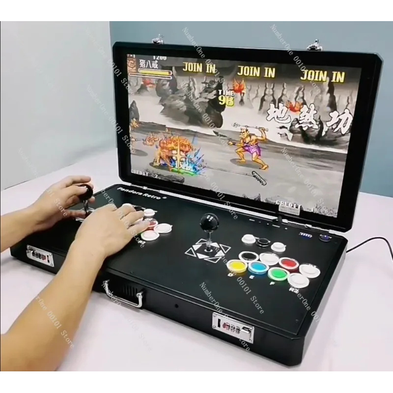 Retro Gaming Arcade Console - Ретро-игровая консоль с двумя джойстиками, встроенными