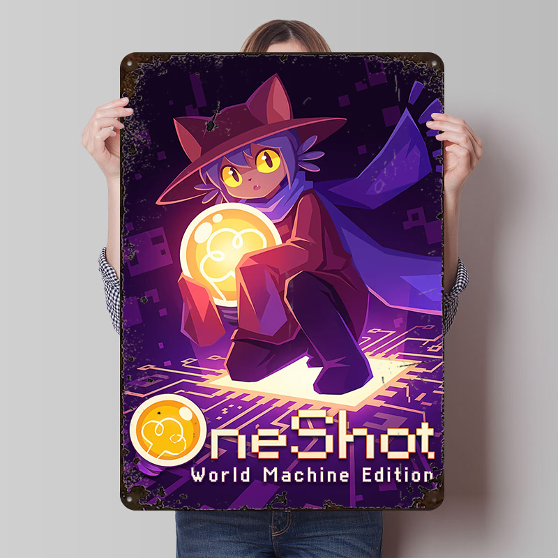 World Of Retro Gaming - Постер-плакат OneShot World Machine Edition: Винтажная