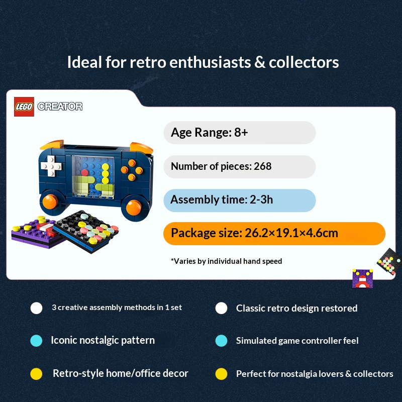 Конструктор LEGO Creator 3-в-1 – обзор и цена Retro Gaming Kit