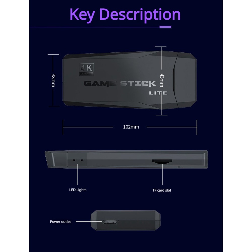 Портативная игровая консоль 4K – обзор и цена Retro Gaming Arcade Console